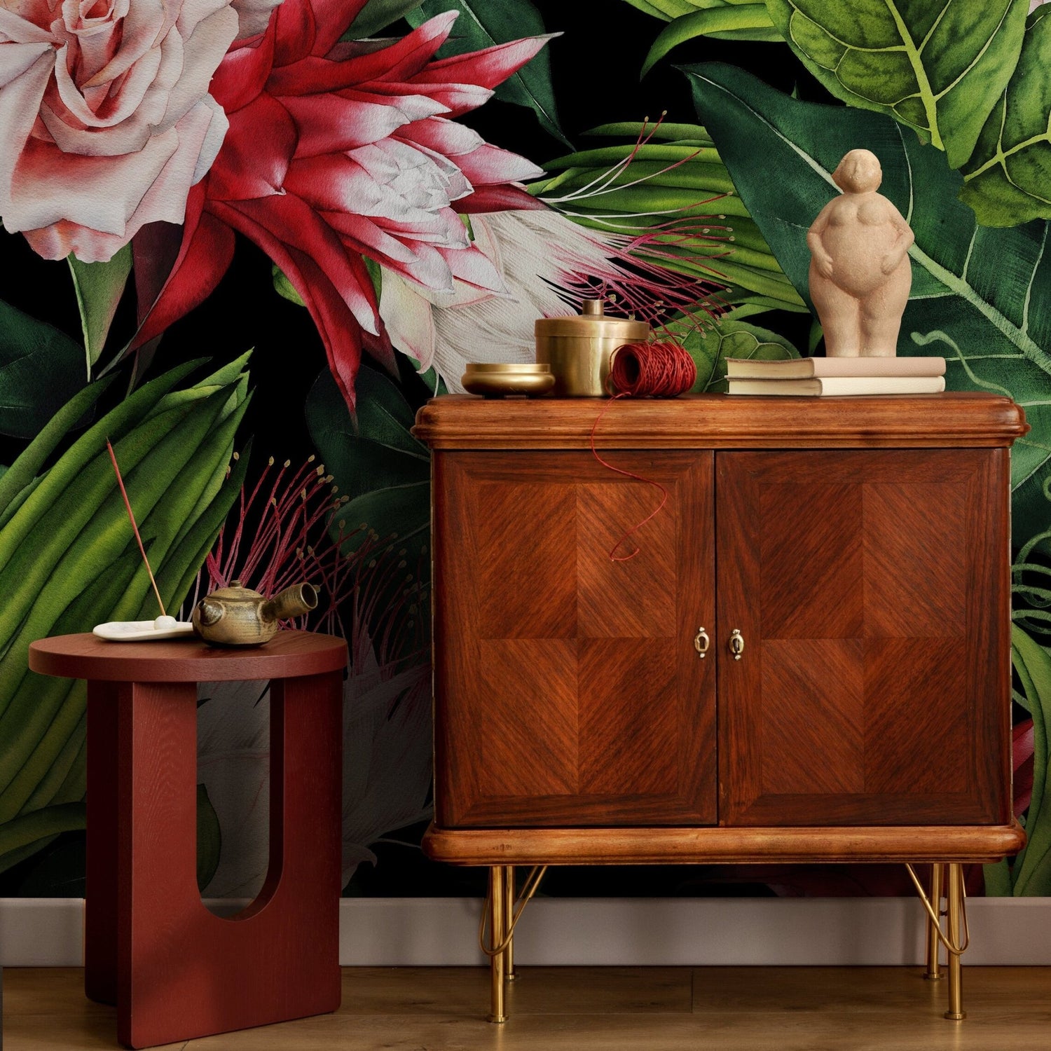 Exotic Floral Elegance Wallpaper - A847 - WallTrend