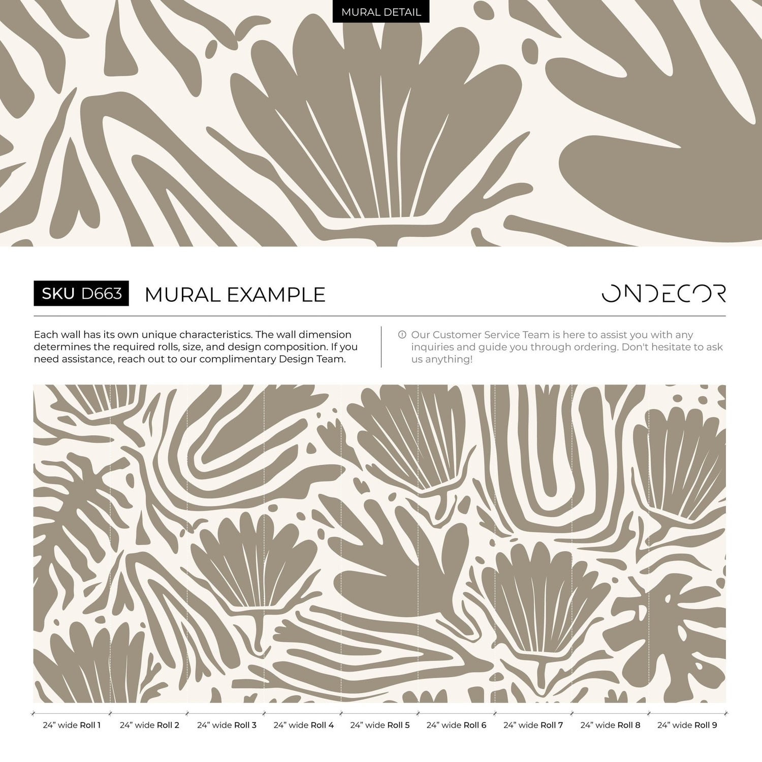 Exotic Foliage Wallpaper - D663 - WallTrend