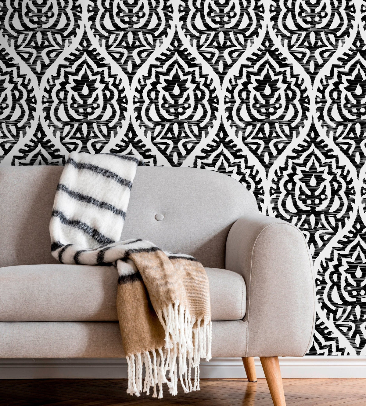 Exotic Tribal Motif Wallpaper - C818 - WallTrend