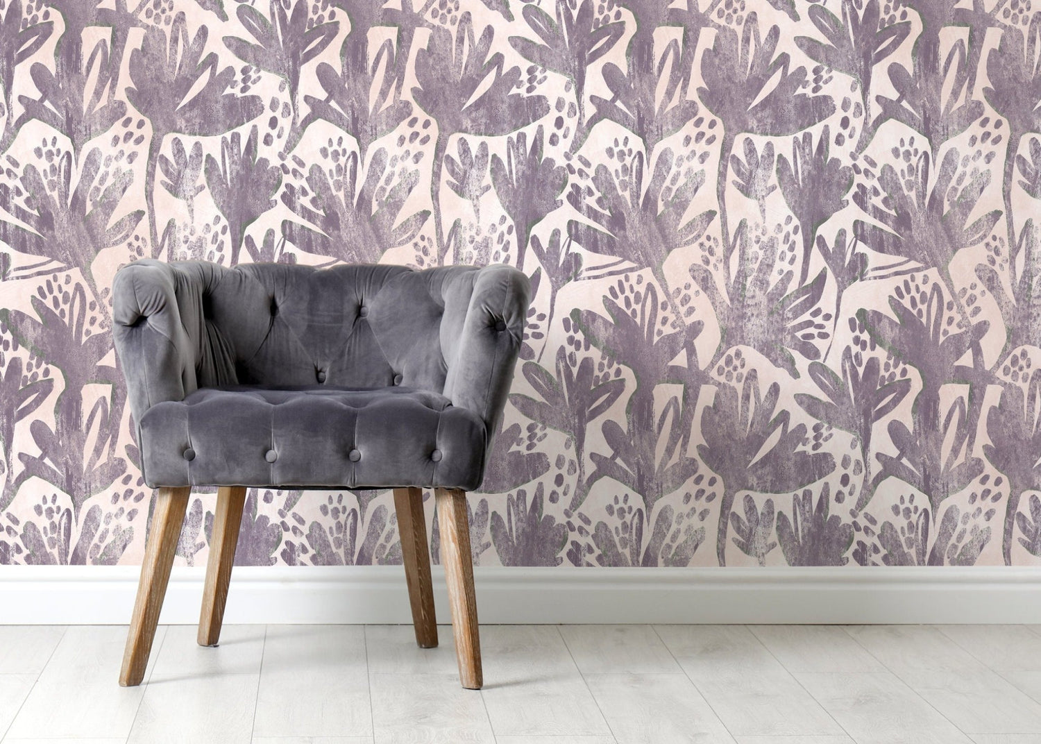 Expressive Botanical Impressions Wallpaper - SKU C903 - WallTrend