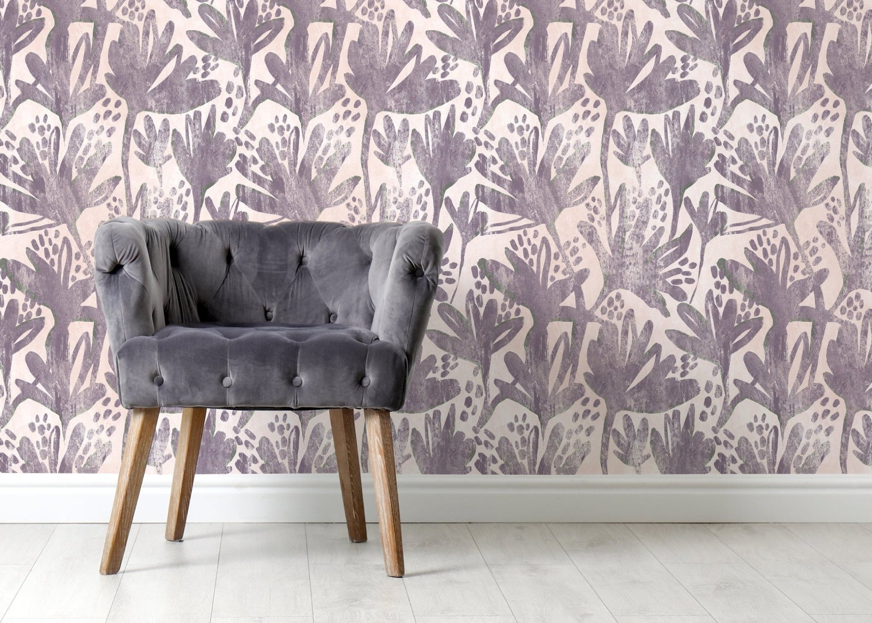 Expressive Botanical Impressions Wallpaper - SKU C903 - WallTrend