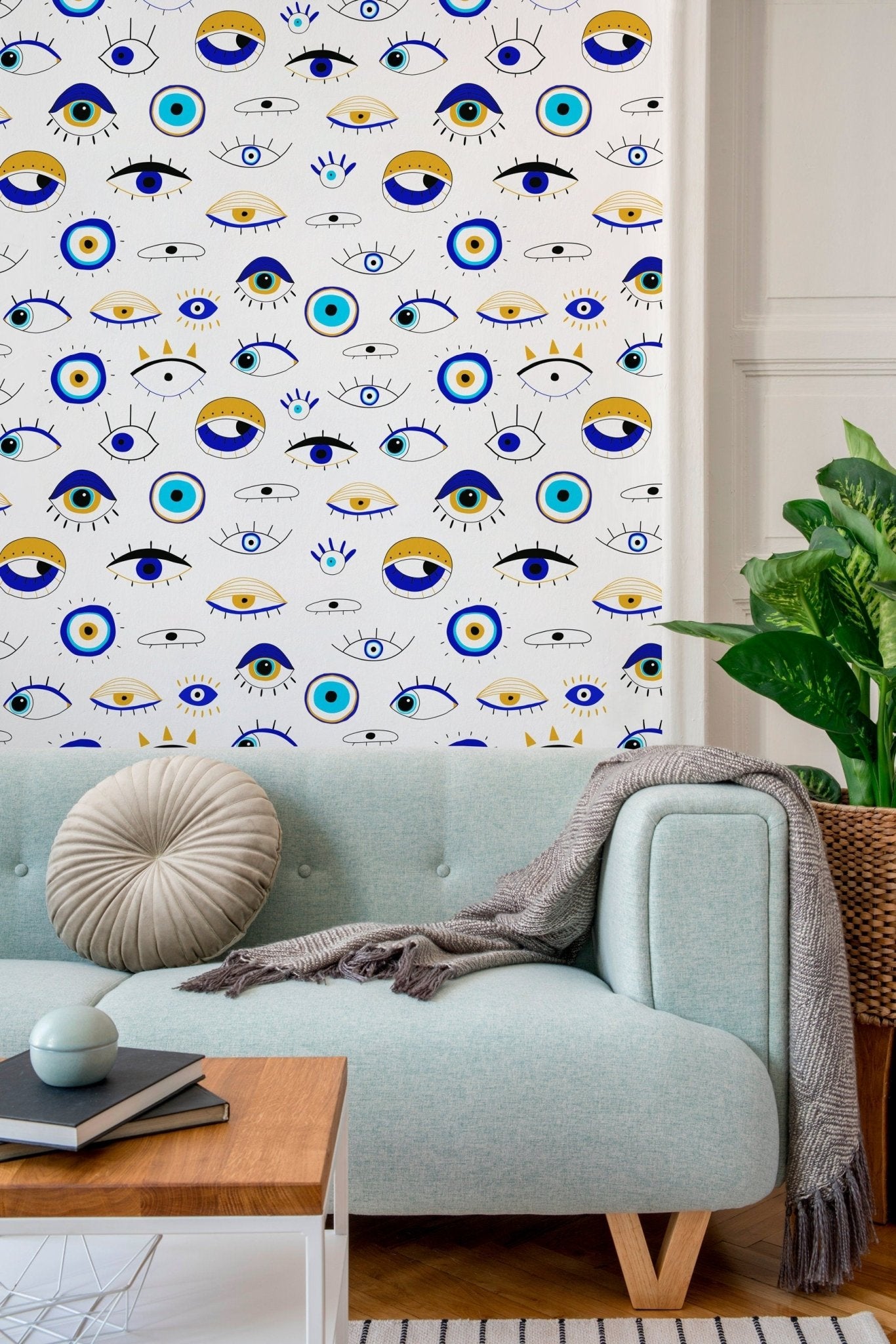 Eye Pattern Wallpaper - B845 - WallTrend