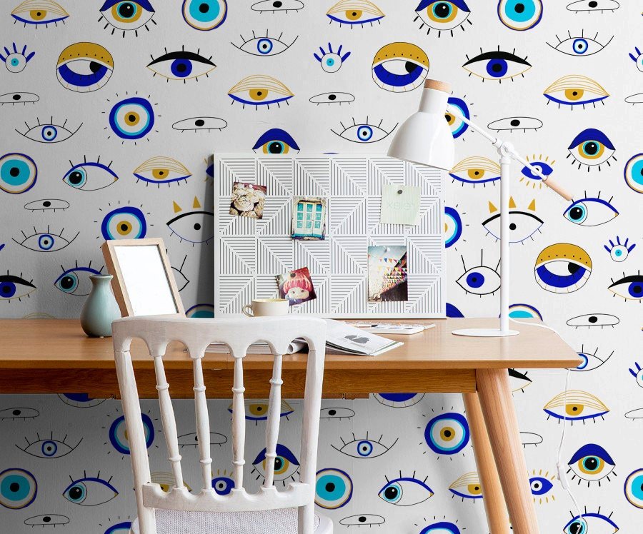 Eye Pattern Wallpaper - B845 - WallTrend