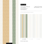 Farmhouse Striped Wallpaper Chevron Wallpaper Peel and Stick and Traditional Wallpaper - D804 - WallTrend