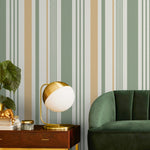 Farmhouse Striped Wallpaper Chevron Wallpaper Peel and Stick and Traditional Wallpaper - D804 - WallTrend