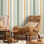 Farmhouse Striped Wallpaper Chevron Wallpaper Peel and Stick and Traditional Wallpaper - D804 - WallTrend