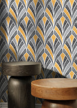 Feather Herringbone Wallpaper - D016 - WallTrend