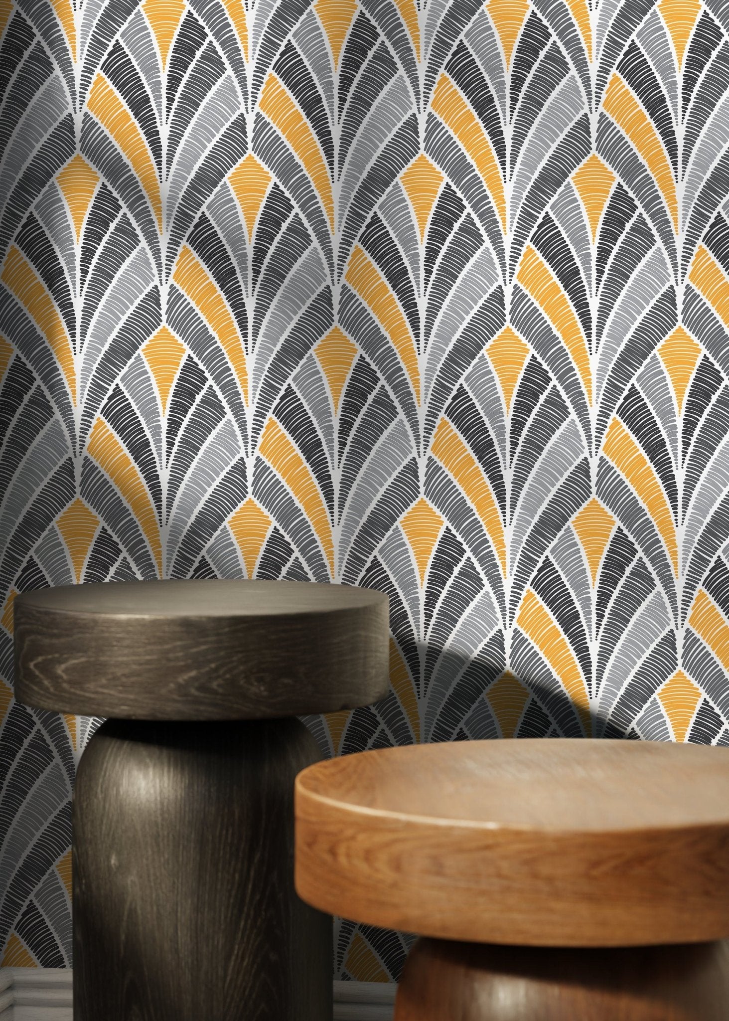 Feather Herringbone Wallpaper - D016 - WallTrend