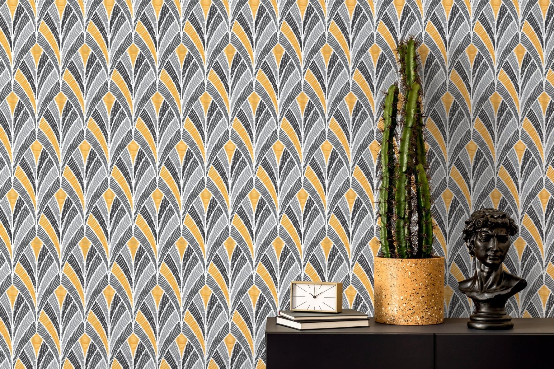 Feather Herringbone Wallpaper - D016 - WallTrend