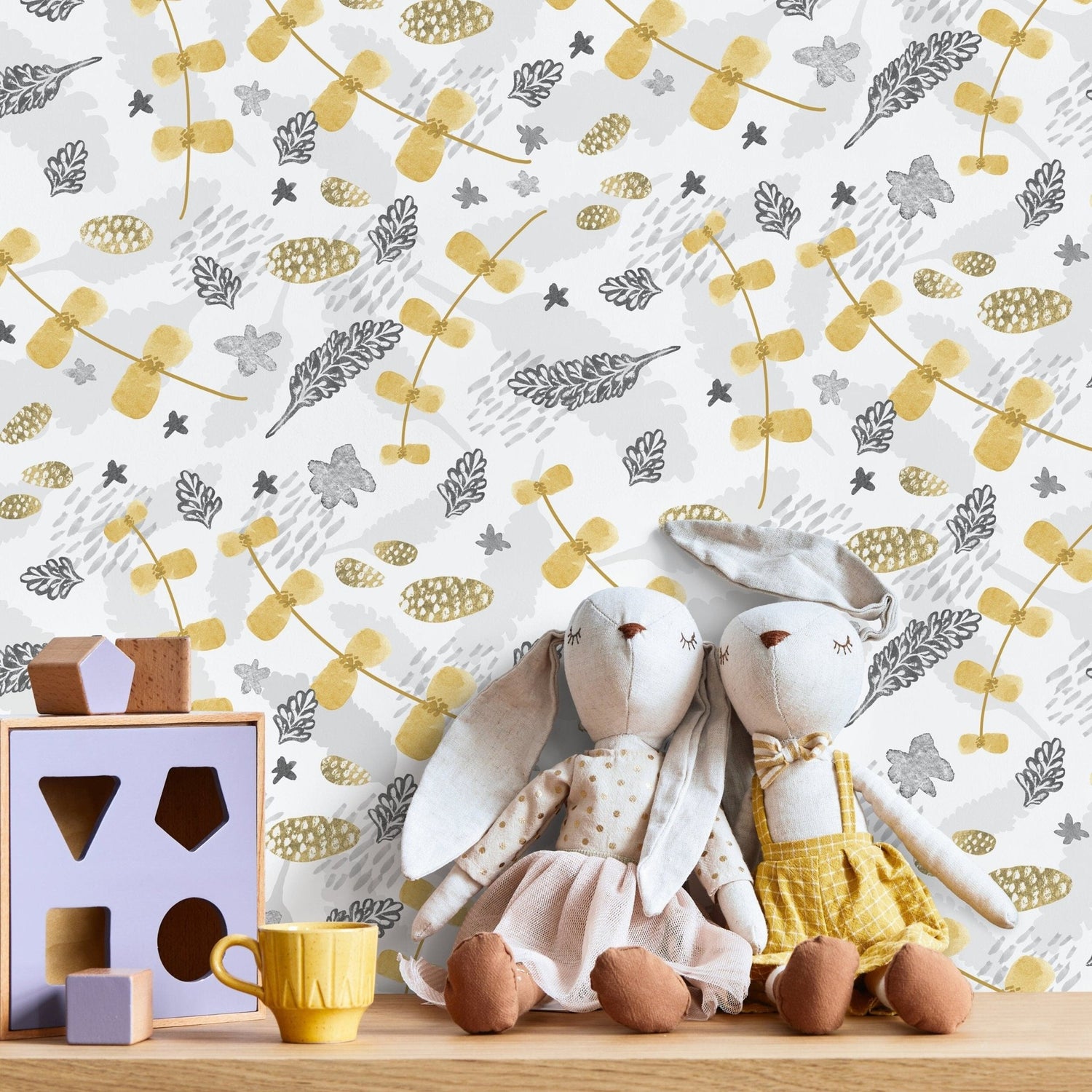 Festive Nature Garland Wallpaper - X001 - WallTrend