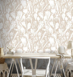 Floral Abstract Art Wallpaper - X194 - WallTrend
