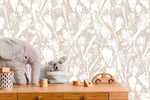 Floral Abstract Art Wallpaper - X194 - WallTrend