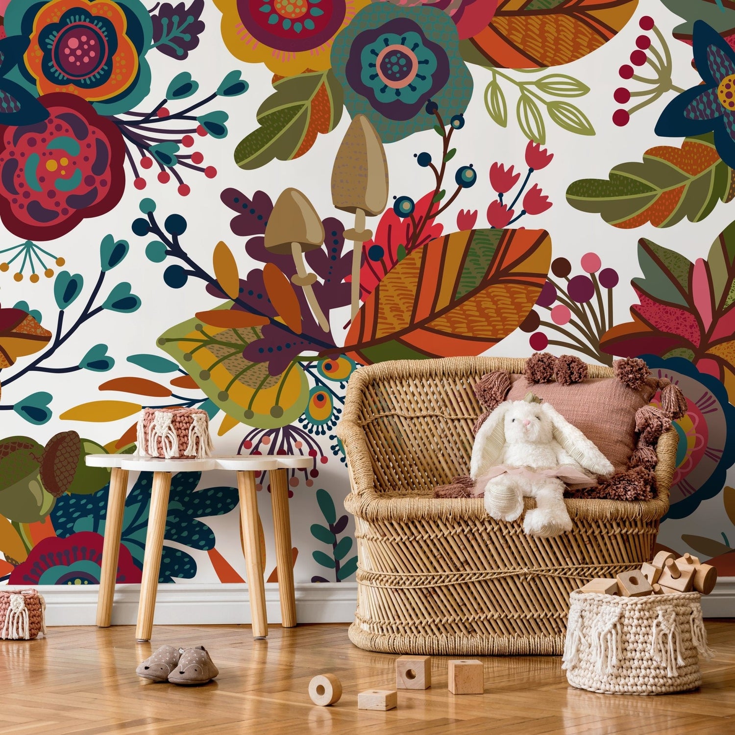 Floral Abundance Wallpaper - B398 - WallTrend