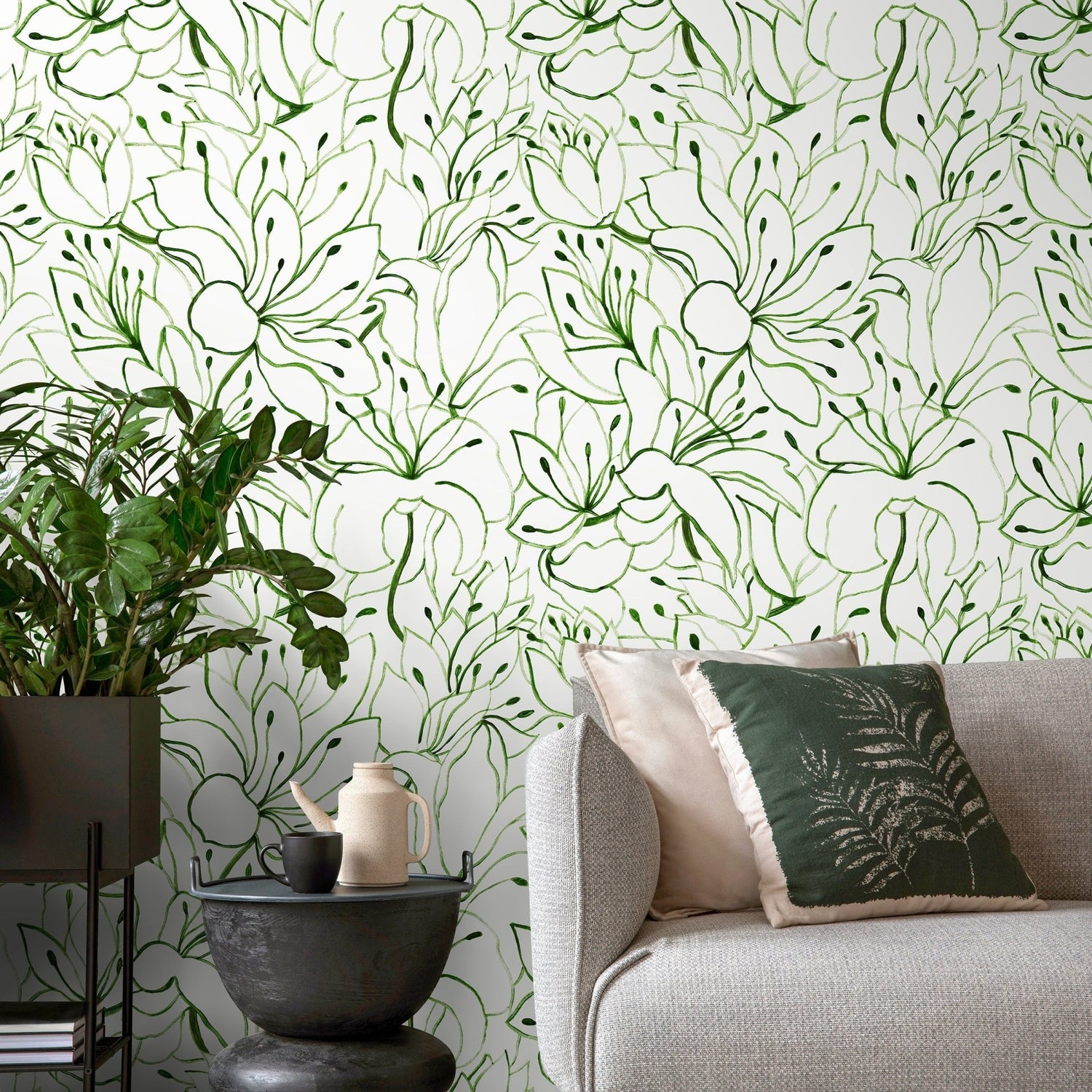 Floral Abundance Wallpaper - C852 - WallTrend