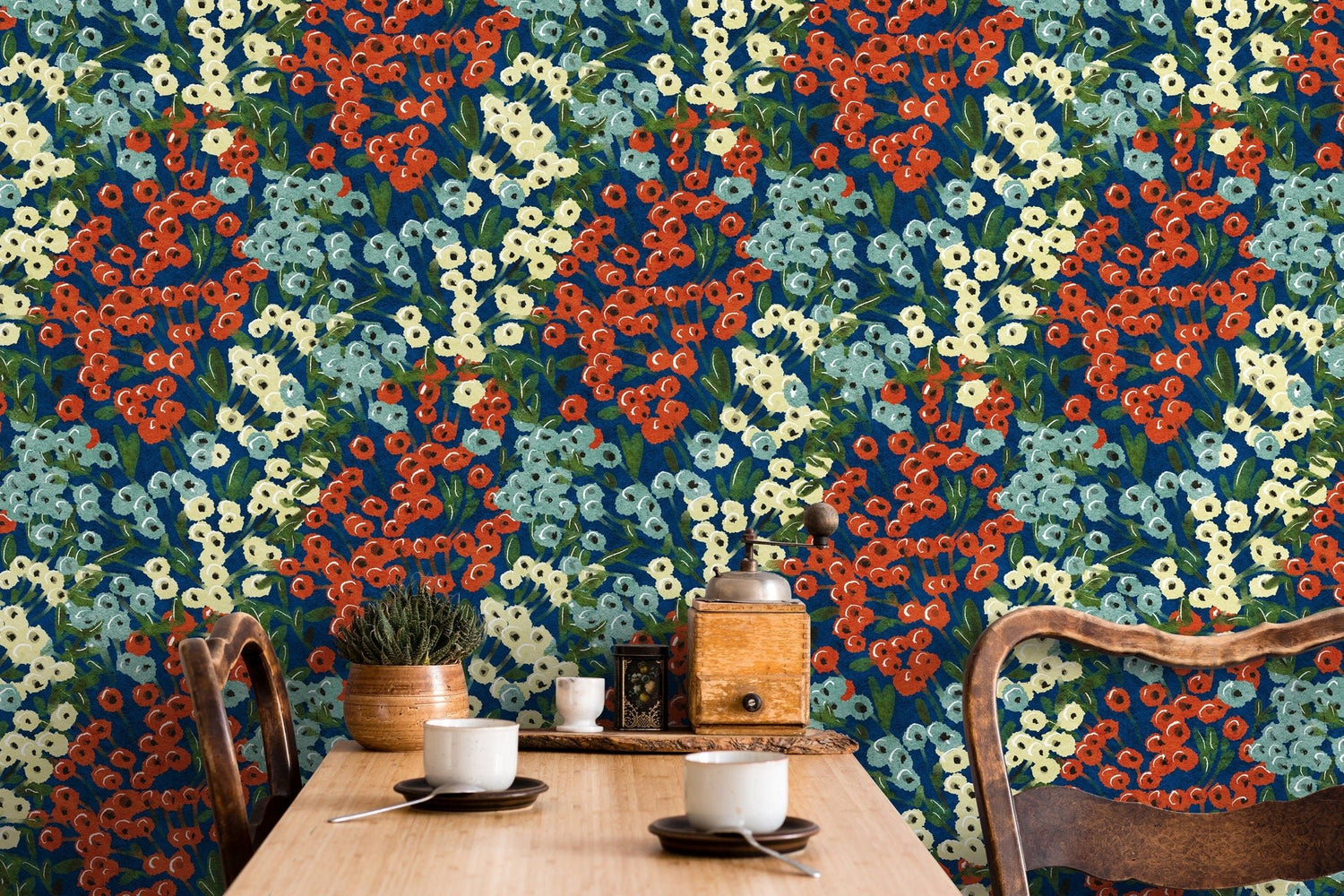 Floral Abundance Wallpaper - D013 - WallTrend