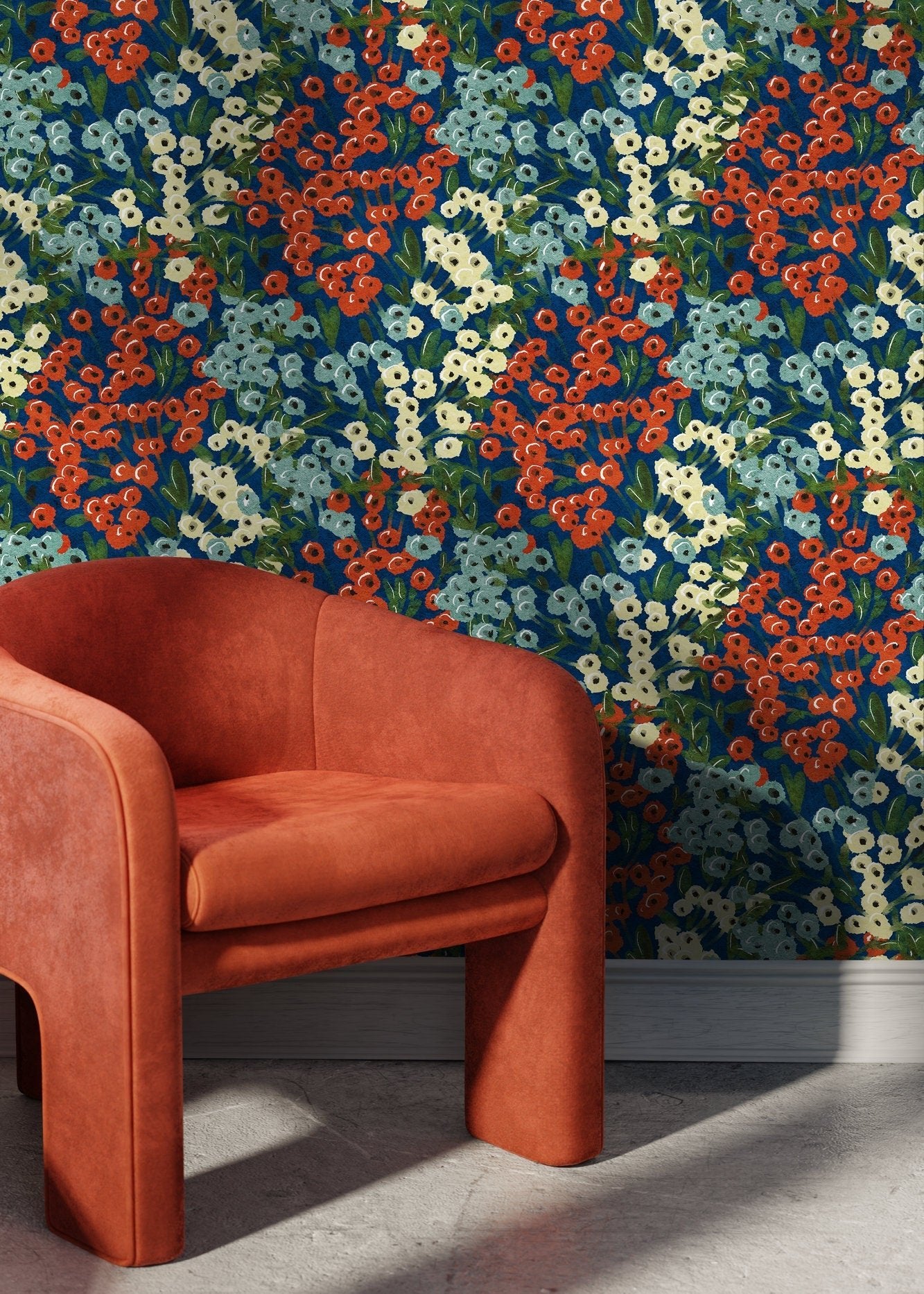 Floral Abundance Wallpaper - D013 - WallTrend