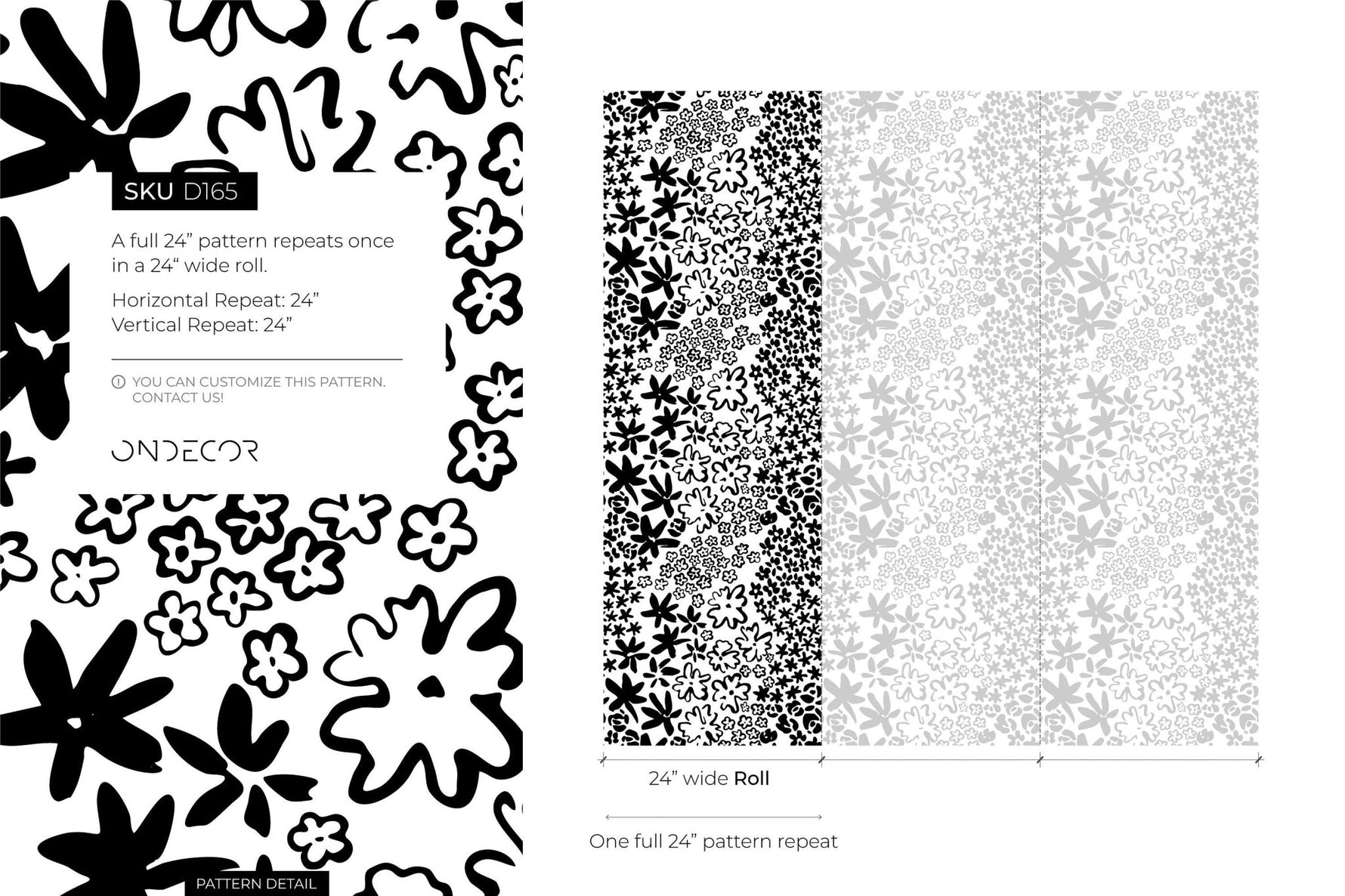 Floral Abundance Wallpaper - D165 - WallTrend