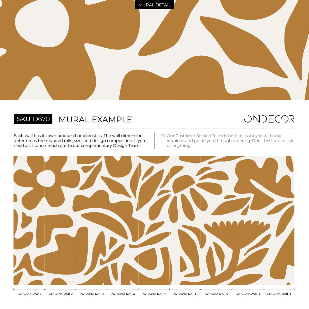 Floral Abundance Wallpaper - D670 - WallTrend
