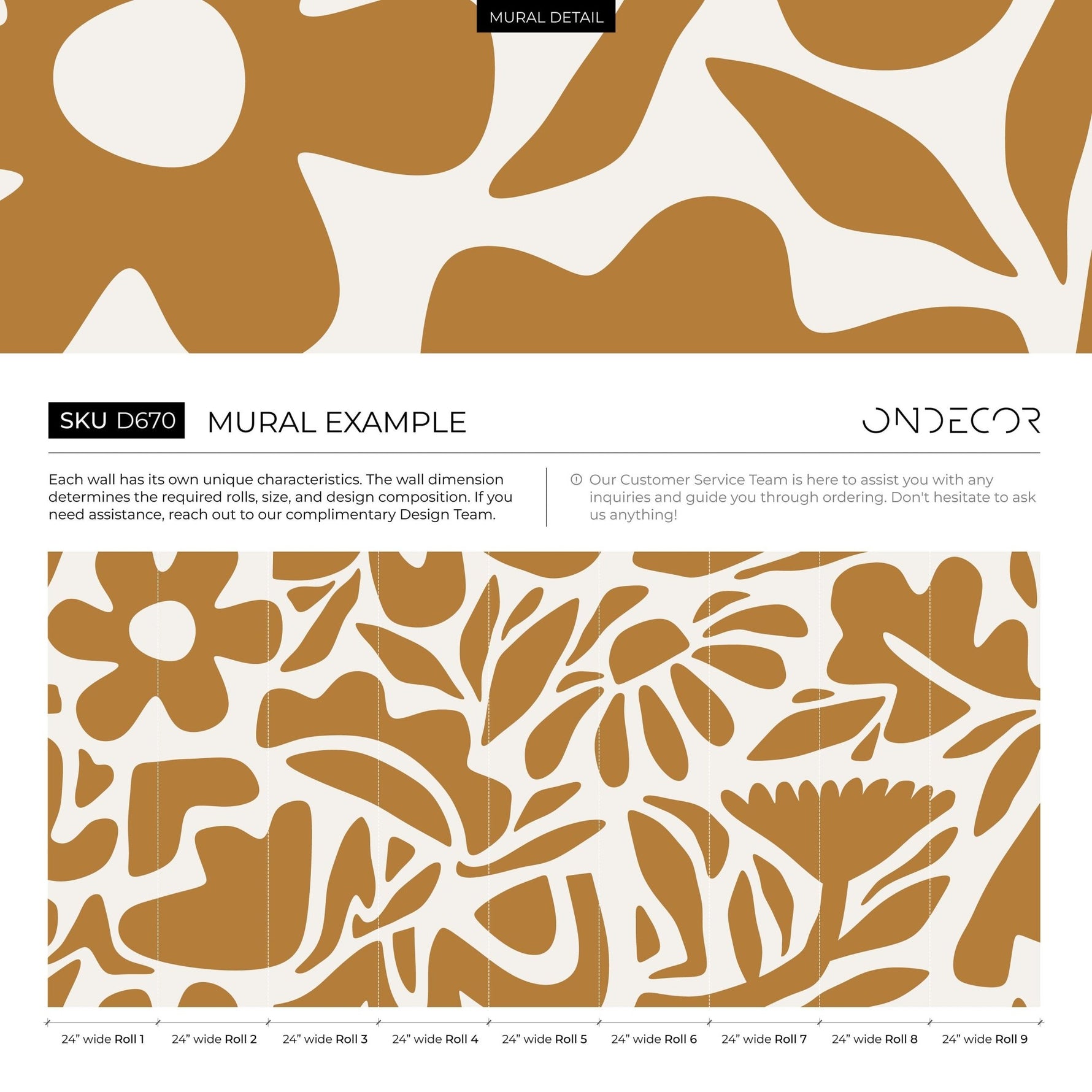 Floral Abundance Wallpaper - D670 - WallTrend