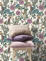 Floral and Avian Elegance Wallpaper - C584 - WallTrend