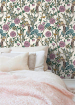 Floral and Avian Elegance Wallpaper - C584 - WallTrend