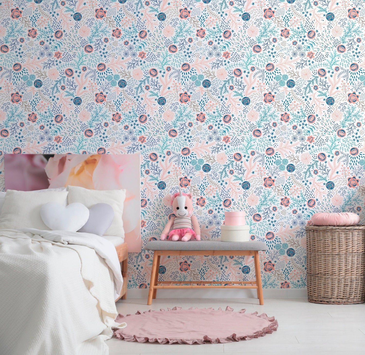 Floral and Botanical Delight Wallpaper - B696 - WallTrend