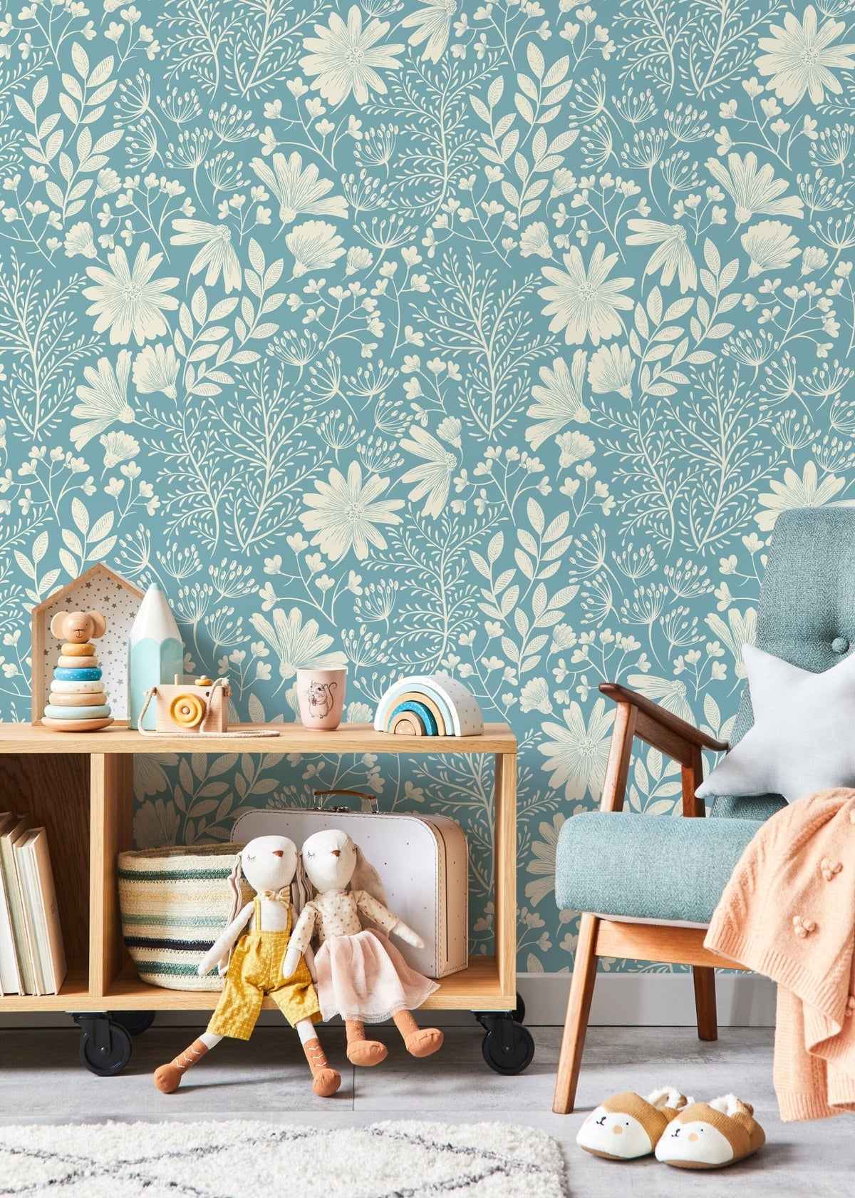 Floral and Botanical Serenity Wallpaper - D131 - WallTrend