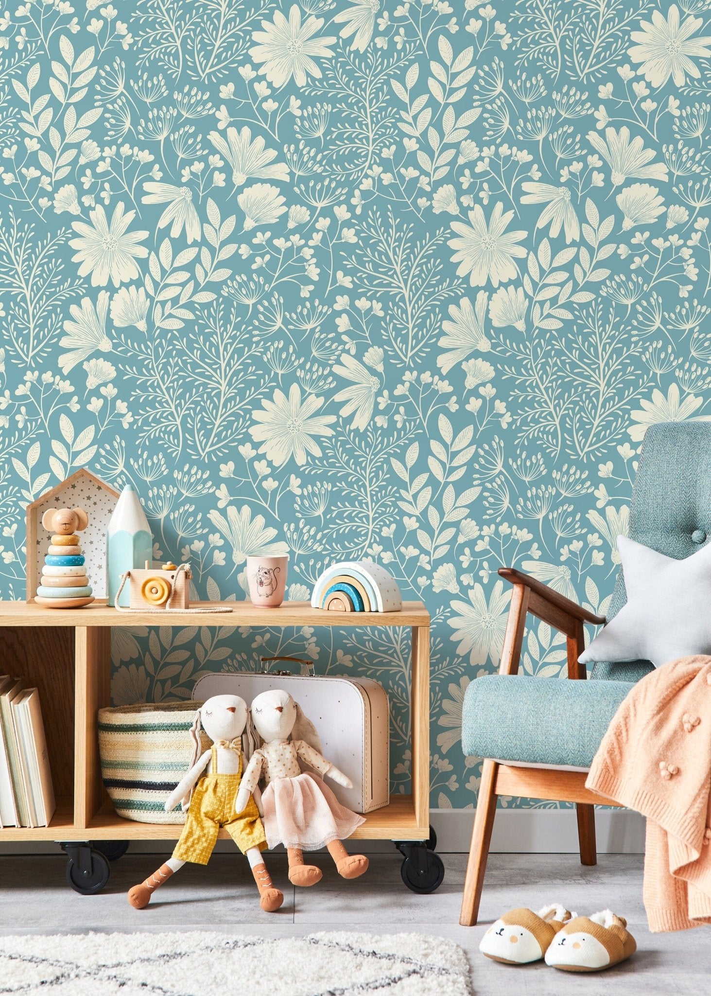 Floral and Botanical Serenity Wallpaper - D131 - WallTrend