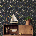Floral and Fauna Illustration Wallpaper - A917 - WallTrend
