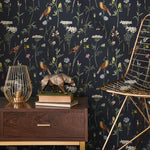 Floral and Fauna Illustration Wallpaper - A917 - WallTrend