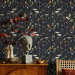 Floral and Fauna Illustration Wallpaper - A917 - WallTrend