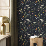 Floral and Fauna Illustration Wallpaper - A917 - WallTrend
