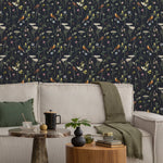 Floral and Fauna Illustration Wallpaper - A917 - WallTrend