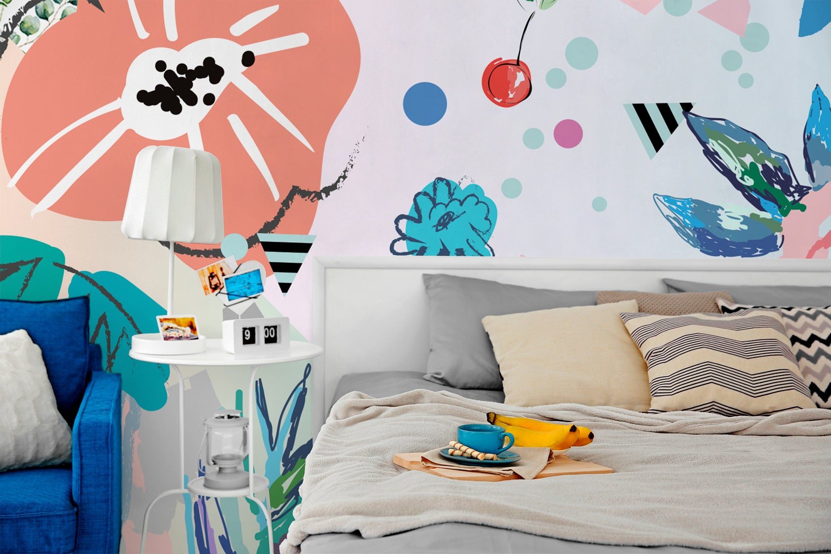 Floral and Fauna Melody Wallpaper - B176 - WallTrend