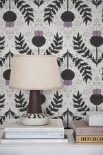 Floral and Geometric Harmony Wallpaper - B905 - WallTrend