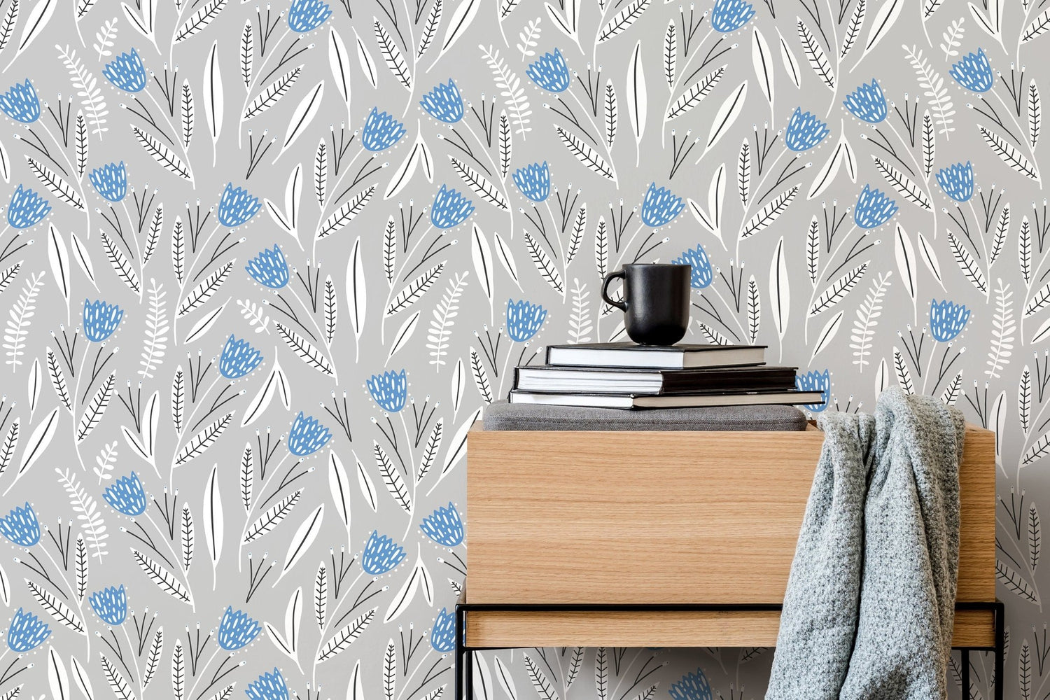 Floral and Leaf Patterns Wallpaper - D388 - WallTrend