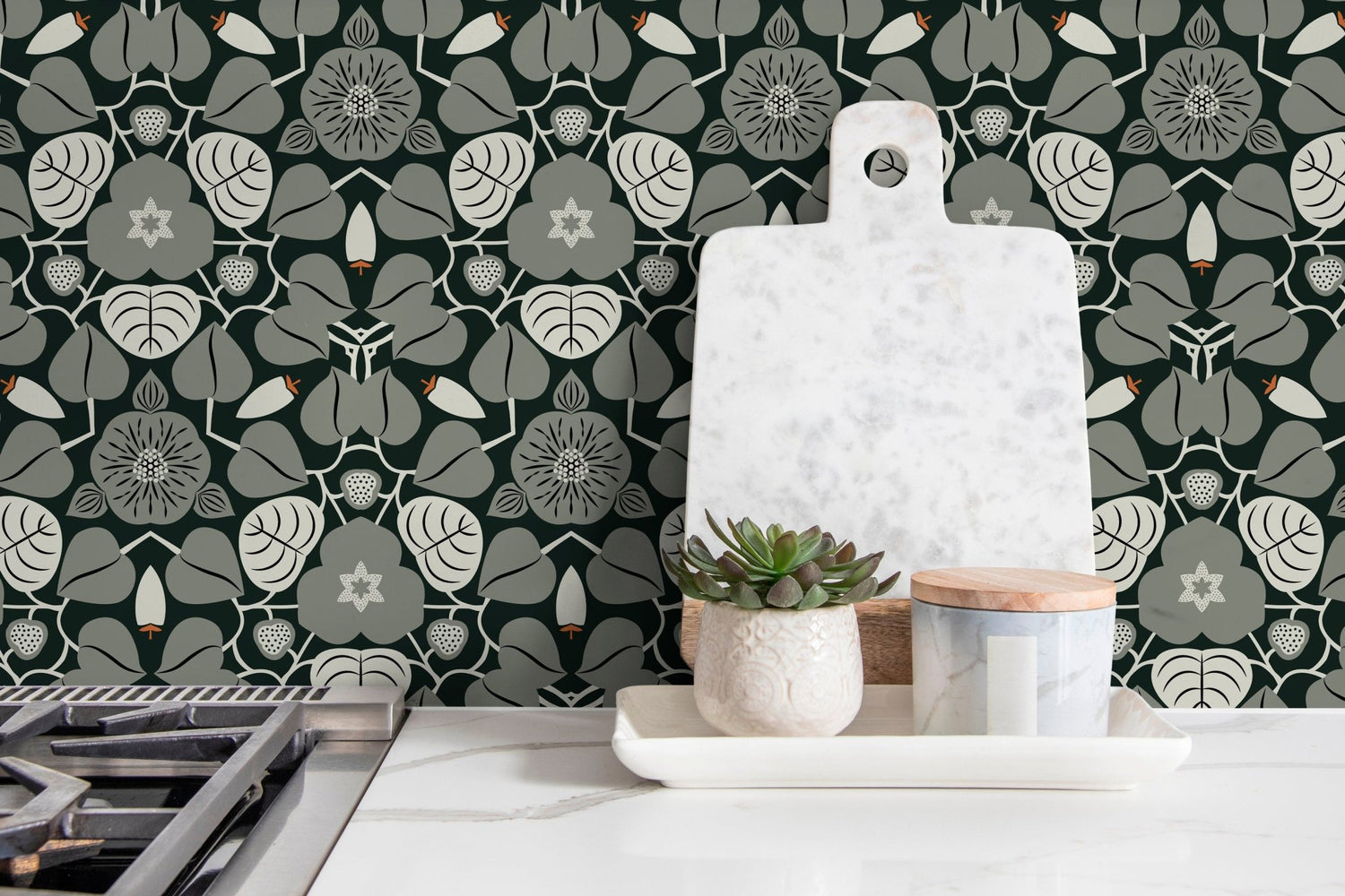 Floral Array Wallpaper - X040 - WallTrend