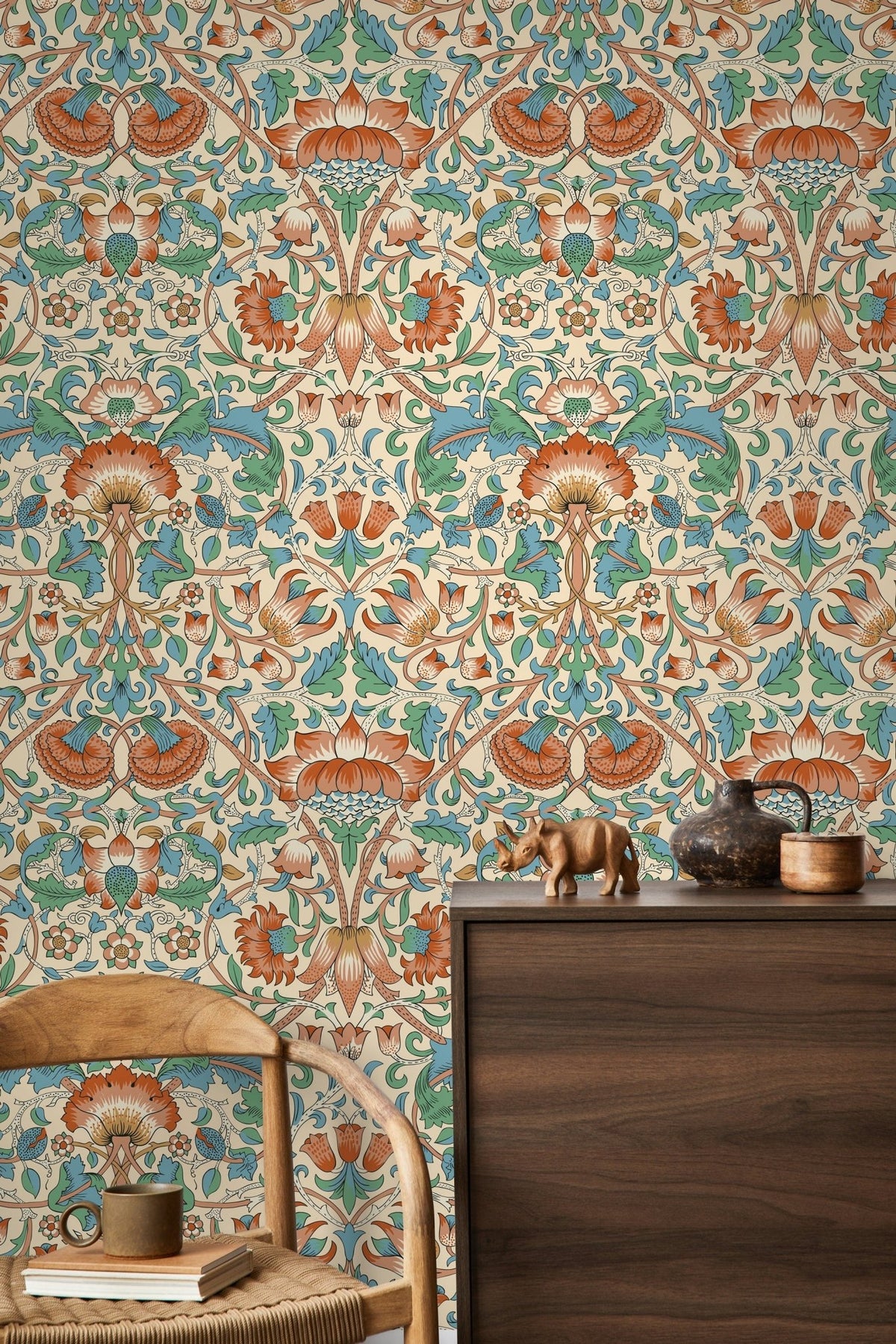 Floral Art Nouveau Wallpaper - D521 - WallTrend