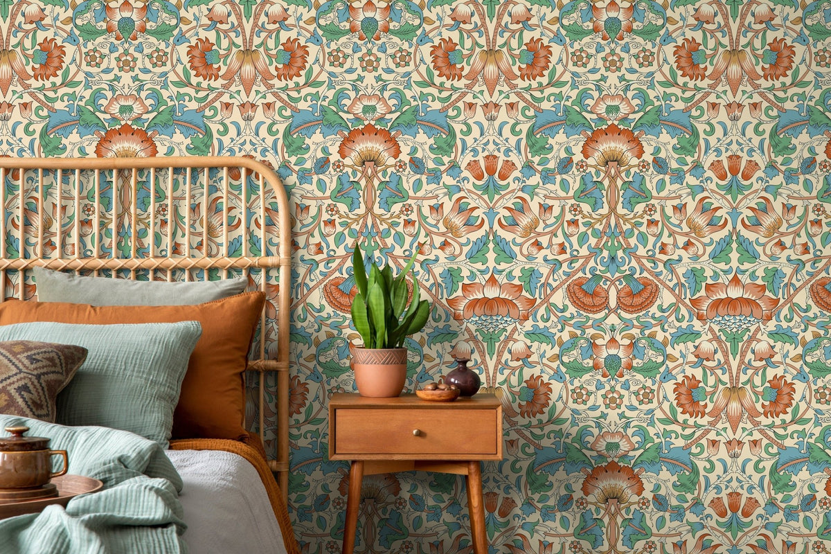 Floral Art Nouveau Wallpaper - D521 - WallTrend