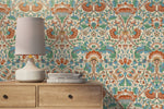 Floral Art Nouveau Wallpaper - D521 - WallTrend