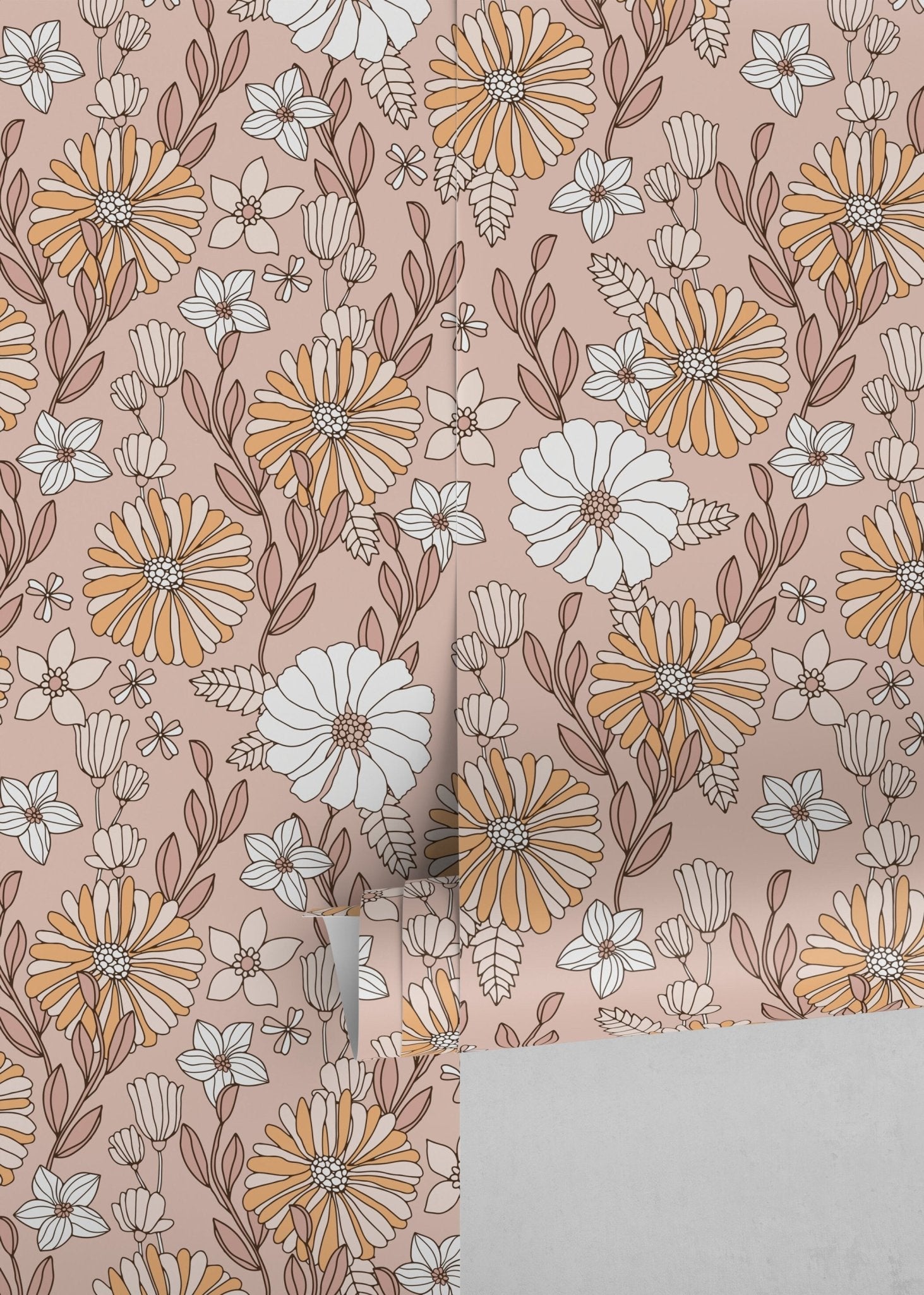 Floral Blossom Wallpaper - D377 - WallTrend