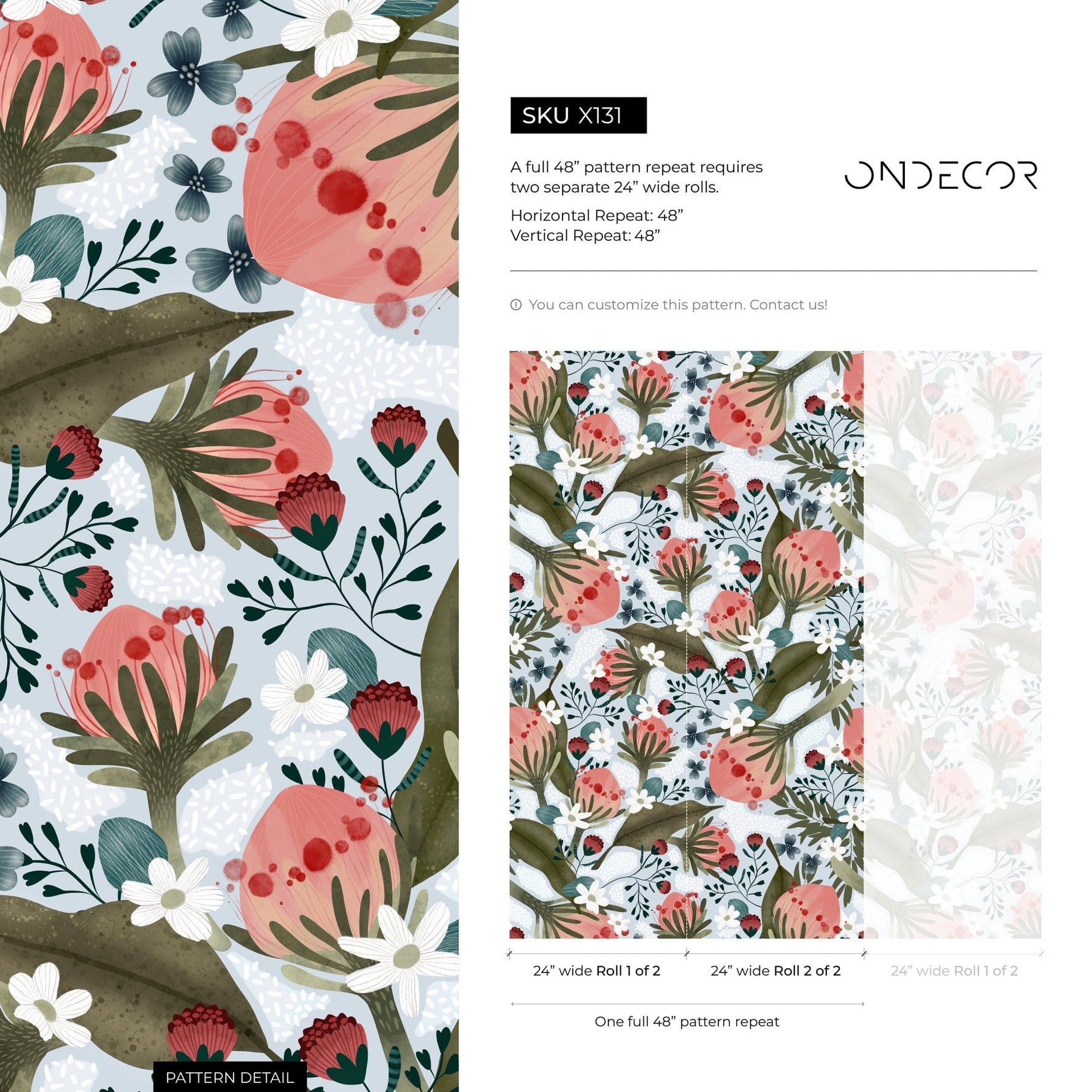 Floral Botanica Wallpaper - X131 - WallTrend