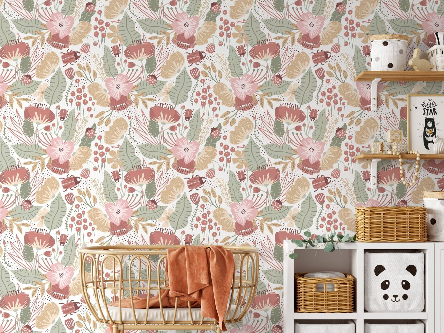 Floral Botanical Beauty Wallpaper - D312 - WallTrend