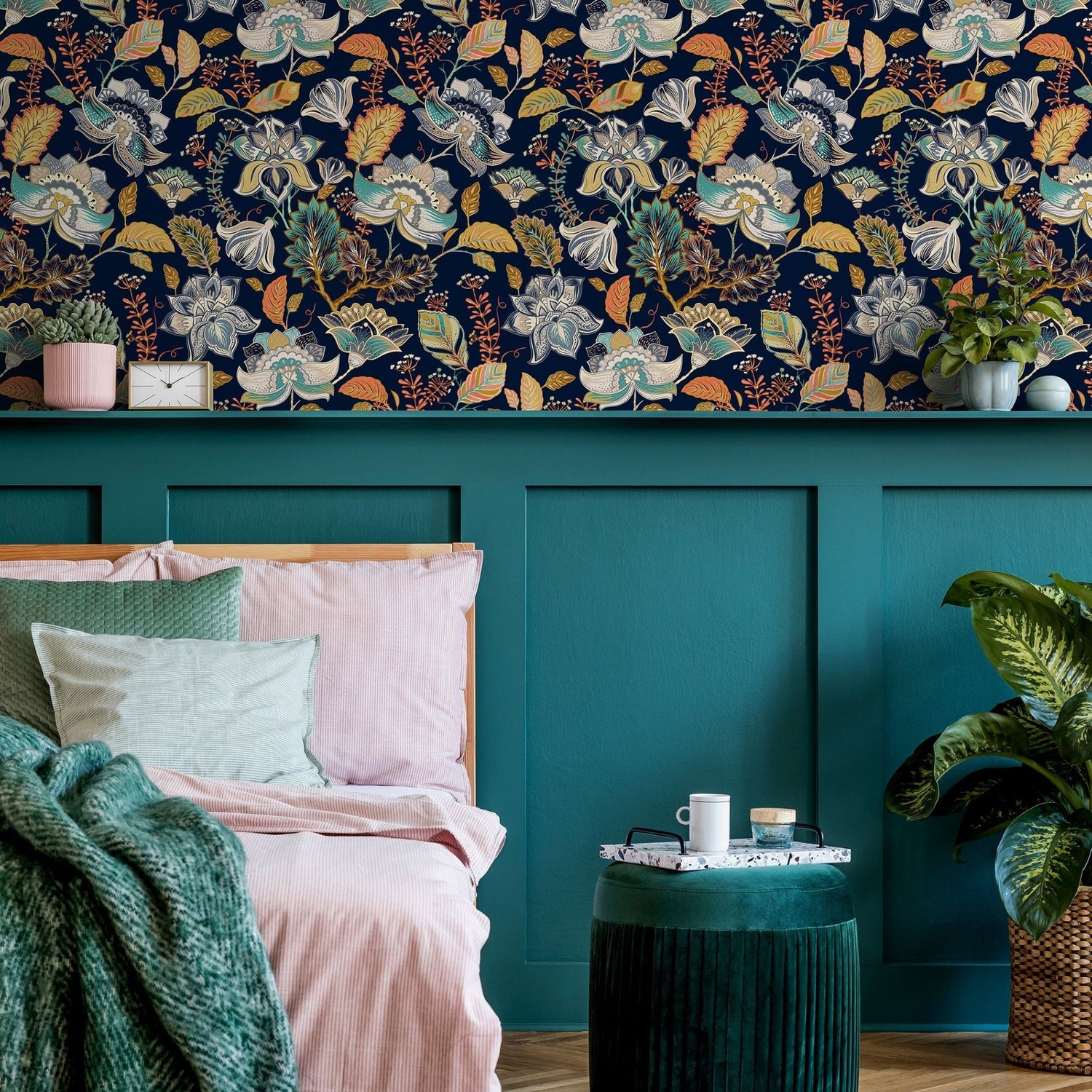 Floral Botanical Illustration Wallpaper - A620 - WallTrend
