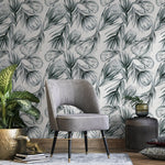 Floral Botanical Wallpaper Vintage Wallpaper Peel and Stick and Traditional Wallpaper - B025 - WallTrend