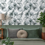 Floral Botanical Wallpaper Vintage Wallpaper Peel and Stick and Traditional Wallpaper - B025 - WallTrend