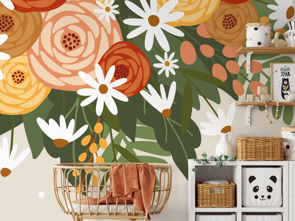 Floral Bouquet Bloom Wallpaper - C931 - WallTrend