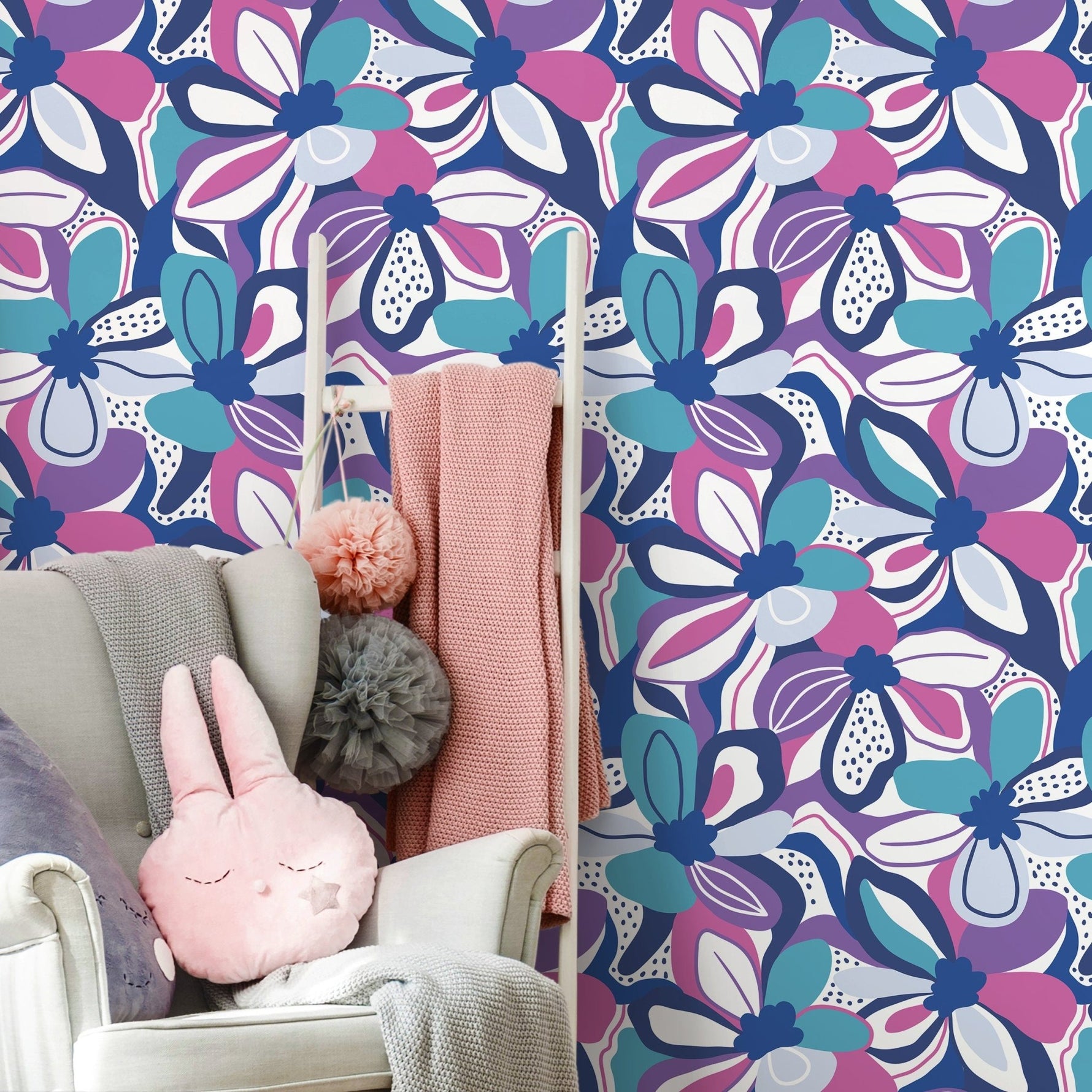 Floral Delight Wallpaper - D656 - WallTrend