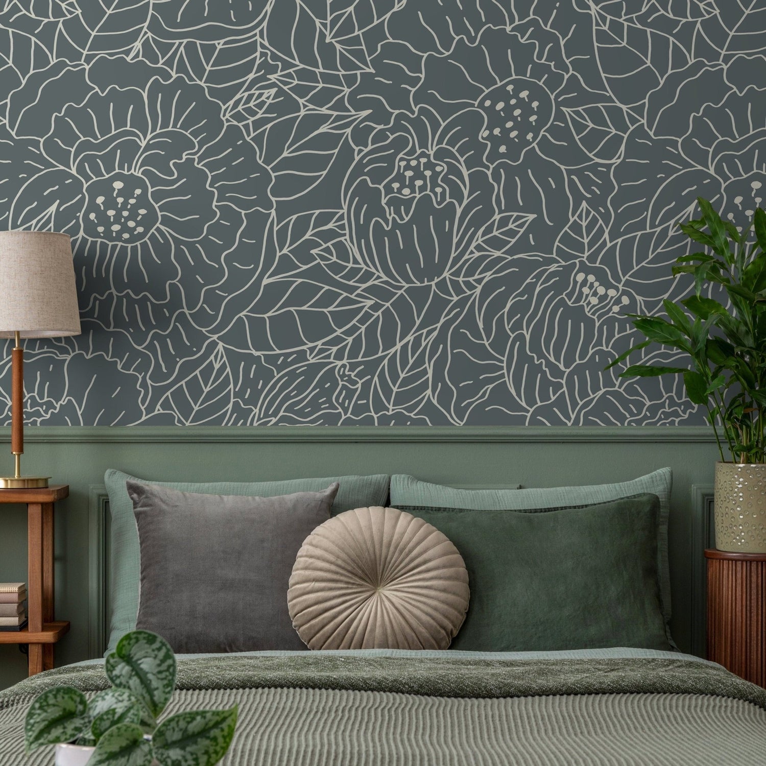 Floral Delight Wallpaper - SKU C954 - WallTrend