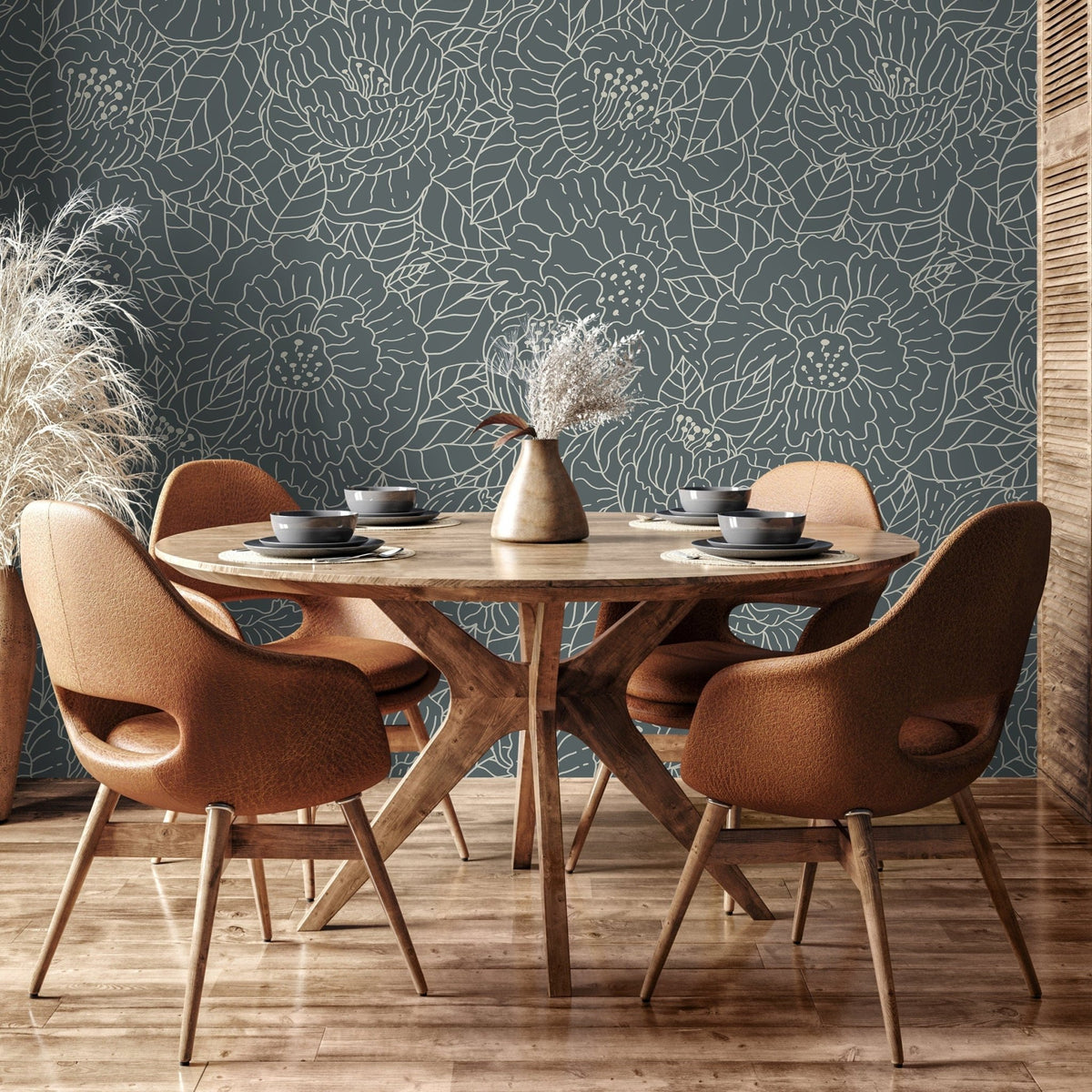 Floral Delight Wallpaper - SKU C954 - WallTrend